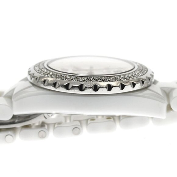 CHANEL J12 H0967 Diamond Bezel White Ceramic Date Quartz Ladies Watch_892264 - Picture 7 of 7